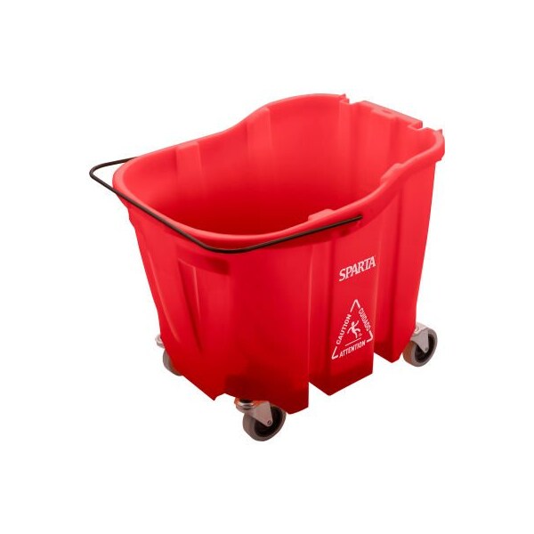 Sparta Mop Bucket, 35 qt Bucket Capacity, Red